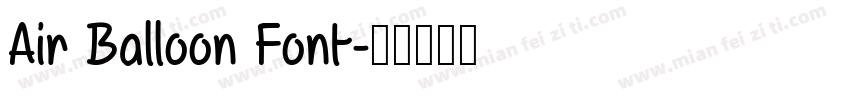 Air Balloon Font字体转换